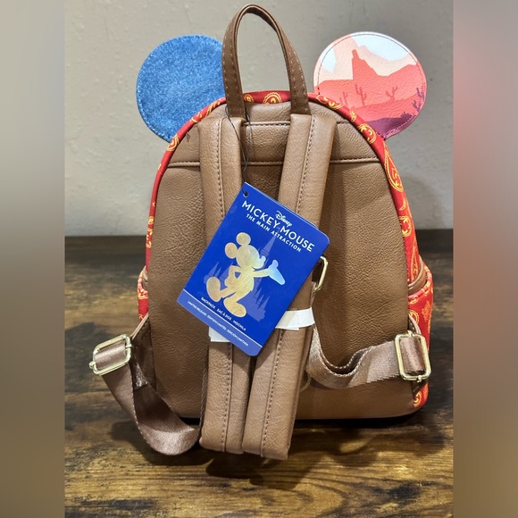 Loungefly Disney Mickey The Main Attraction Mini Backpack, Big Thunder Mountain - Picture 7 of 8